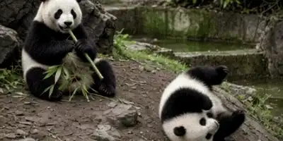 ursi panda din china gif