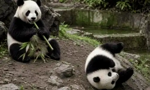 ursi panda din china gif