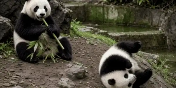 ursi panda din china gif