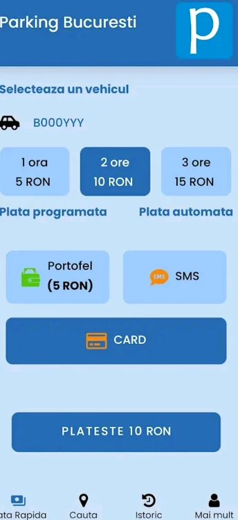 Apligație Parking București -  FOTO Google Store