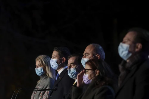 Rezultate EXIT POLL la sediul PNL Ludovic Orban FOTO Inquam Photos / Octav Ganea