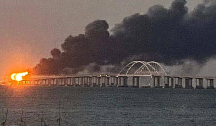 Explozia de pe Podul Crimeei.