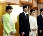 Prințul Akishino, Prințesa Kiko și Prințesa Kako la majoratul Prințul Hisahito al Japoniei. FOTO: Profimedia