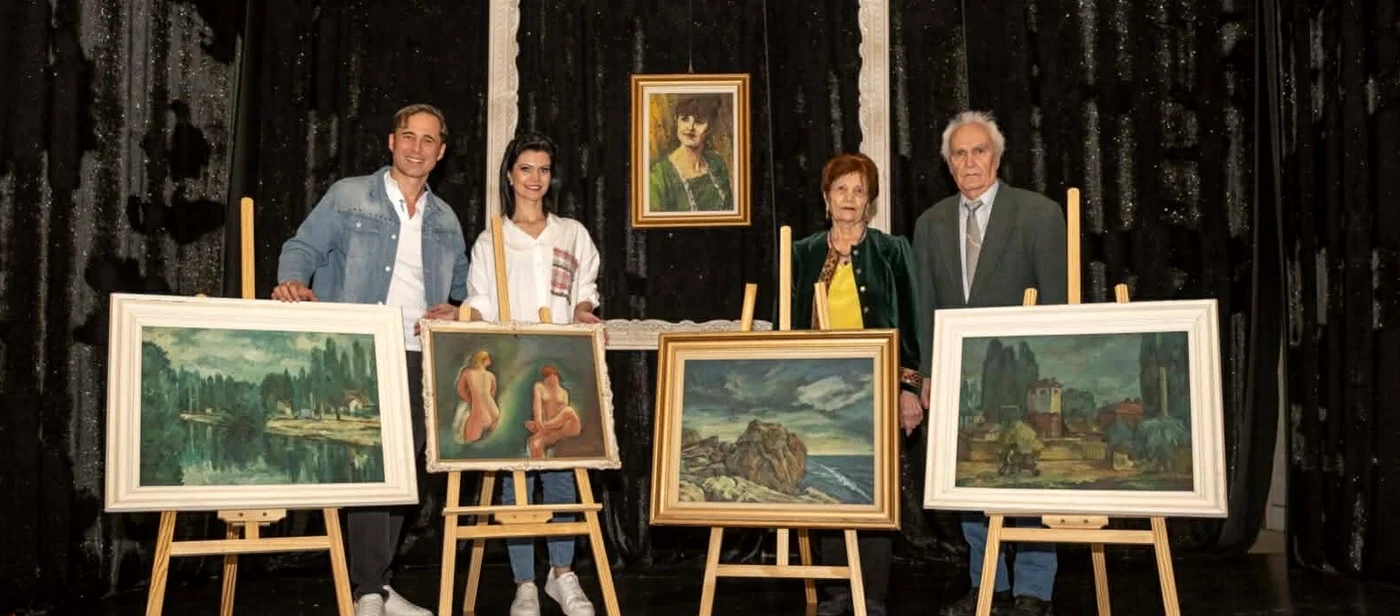 Expoziție de pictură Georgis Chihaia în cadrul piesei foto: arhiva personală 