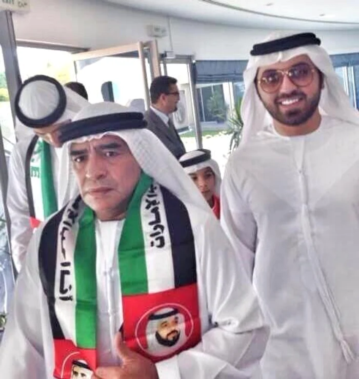 Diego Maradona, pe când activa în Emirate.