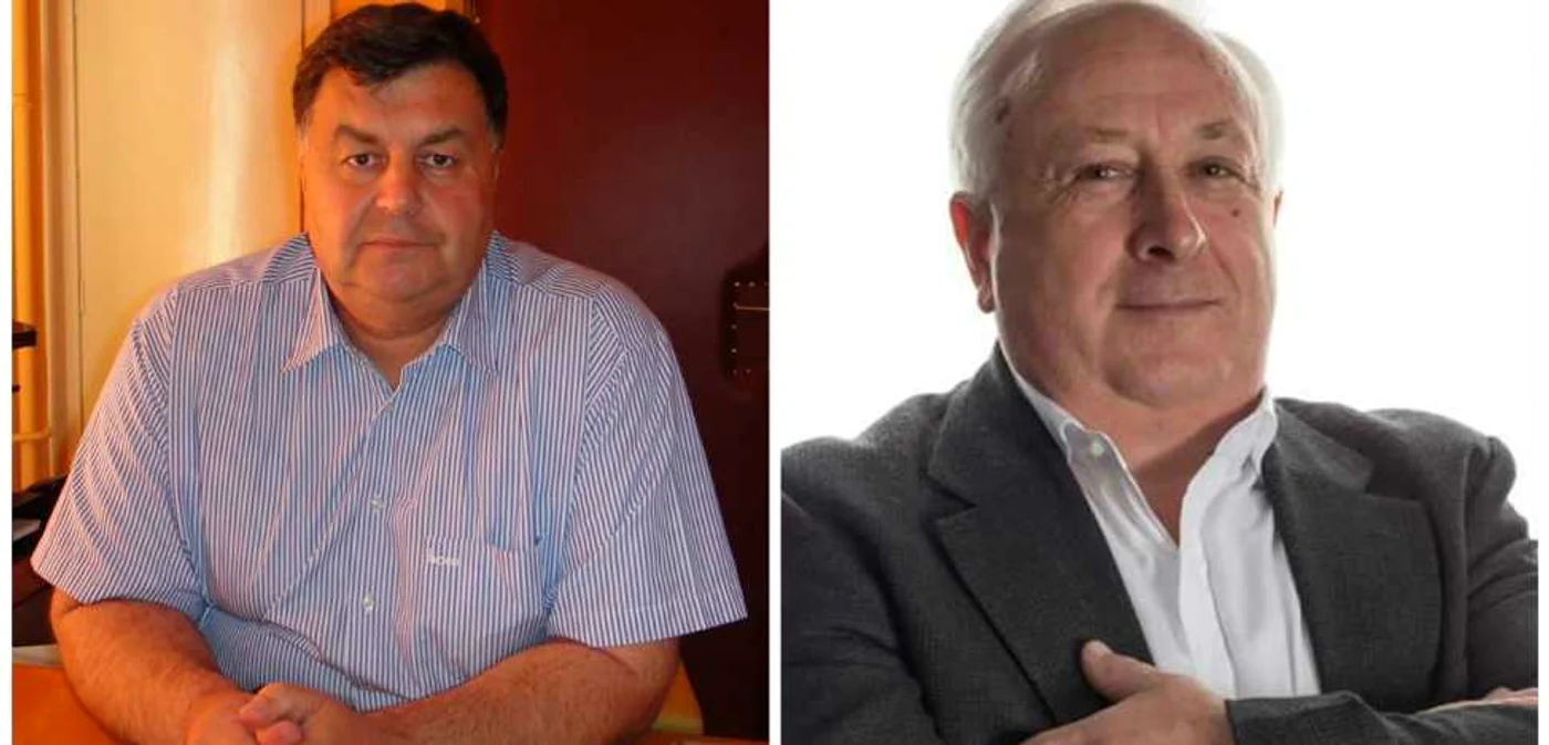 Dorin Tibeică şi primarul Nistor Tătar. FOTO Adevărul