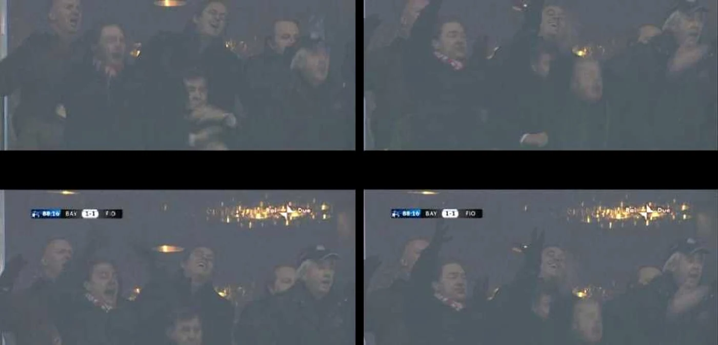 Michel Platini în tribunele stadionului din Munchen