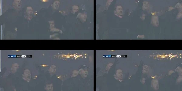 Michel Platini în tribunele stadionului din Munchen