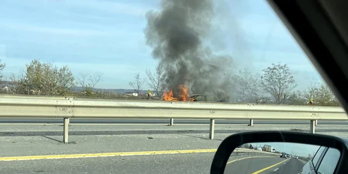 masina in flacari A1, Oarja, foto Info Trafic Pitesti jpg