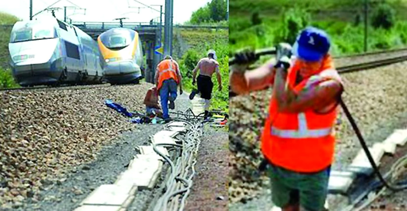 Trenurile au fost nevoite  să încetinească în zona  vandalizată de români