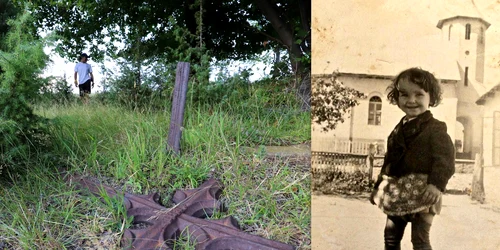 Cimitirul din Lindenfeld  Foto Daniel Guță  si portretul fetei  Foto Istoria Banatului jpg