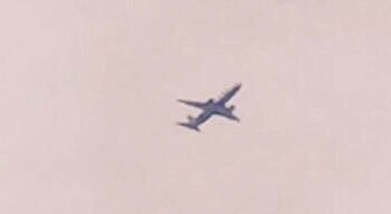 Modul în care avionul OB134 a survolat spaţiul aerian din jurul oraşului Liverpool Foto Twitter/AirLive