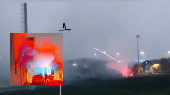 Vestiarele au ars complet Foto/ISU Constanța