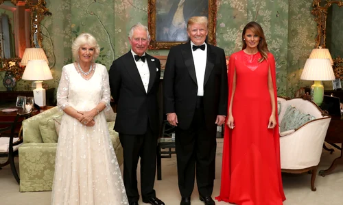 Camilla, Charles, Donald și Melania Trump în 2019, Profimedia jpg