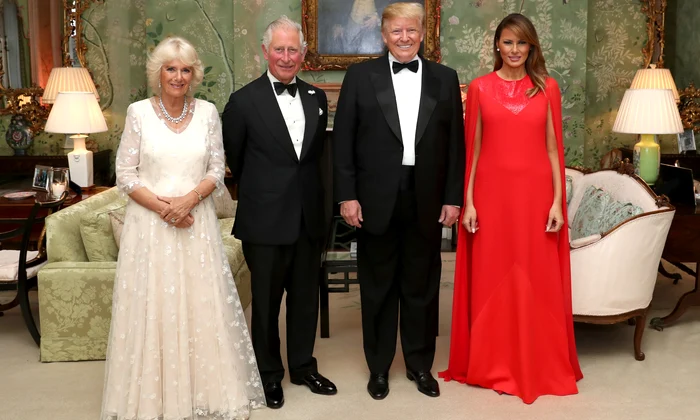 Camilla, Charles, Donald și Melania Trump în 2019, Profimedia jpg