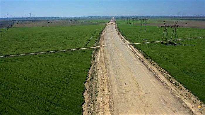Nu sunt utilaje pe Drumul Expres Brăila-Galați FOTO: Pro Infrastructura
