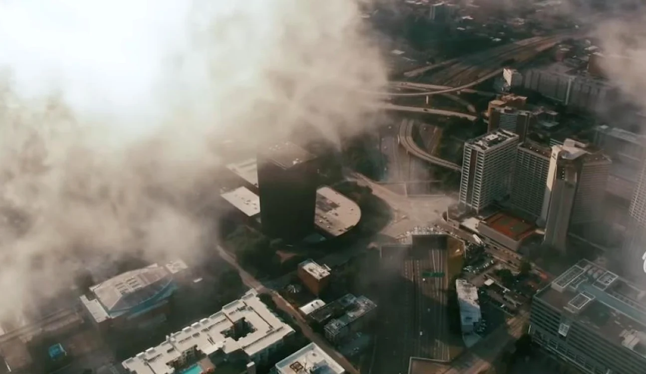Singura soluţie împotriva poluării, ploaia artificială. FOTO: captură youtube/OneIndiaNews