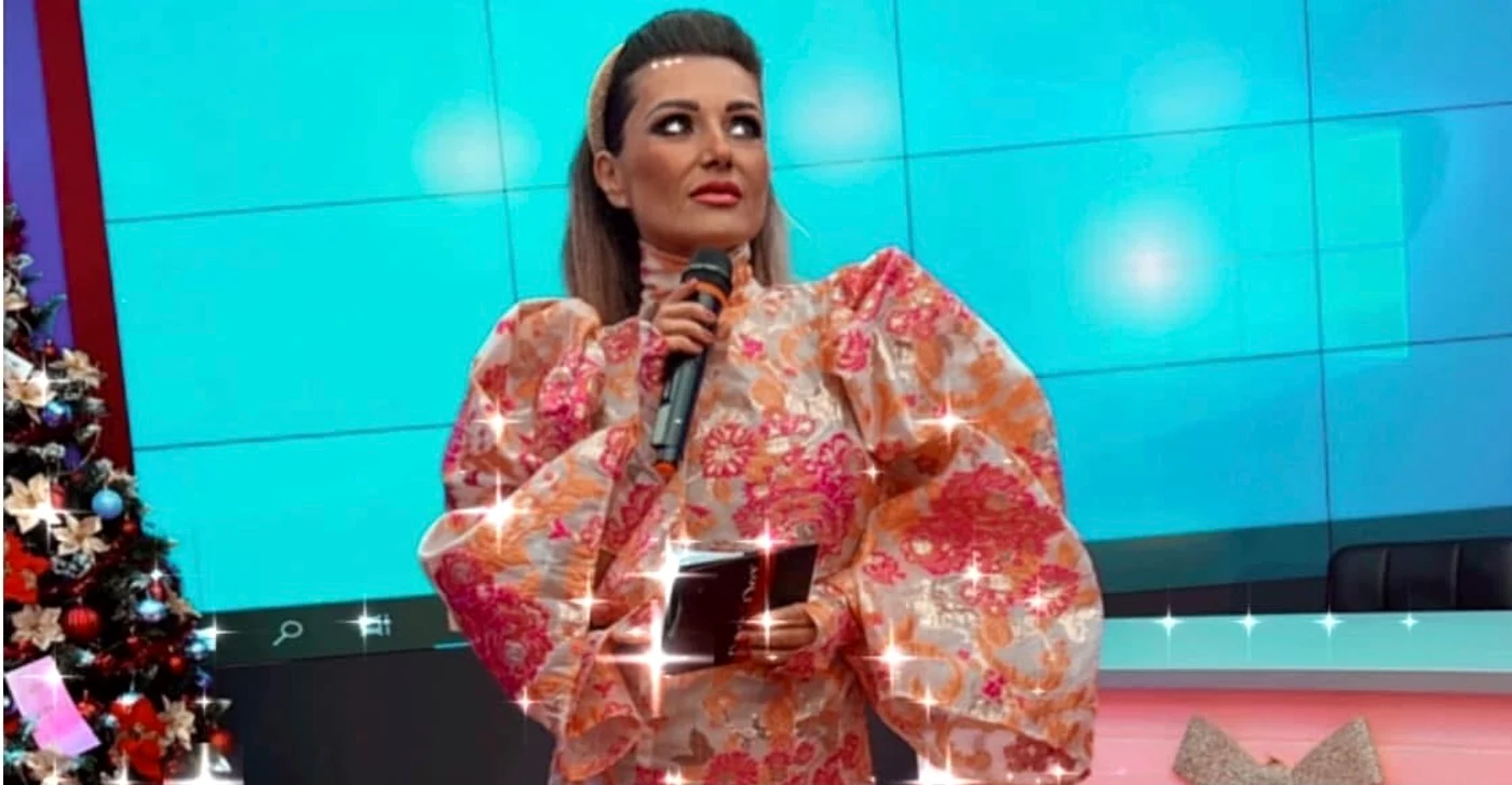 Bianca Rus a avut emisiune la televiziunea lui Mărin Cornea, Inedit Tv foto: Facebook 