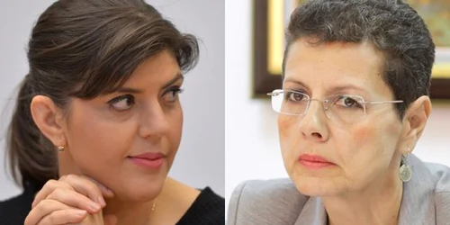 Laura Codruta Kovesi si Adina Florea colaj