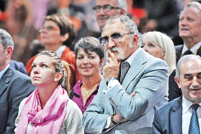 
    Simona Halep,  alături de Ion Ţiriac  în tribune la ParisFOTO: Hepta  