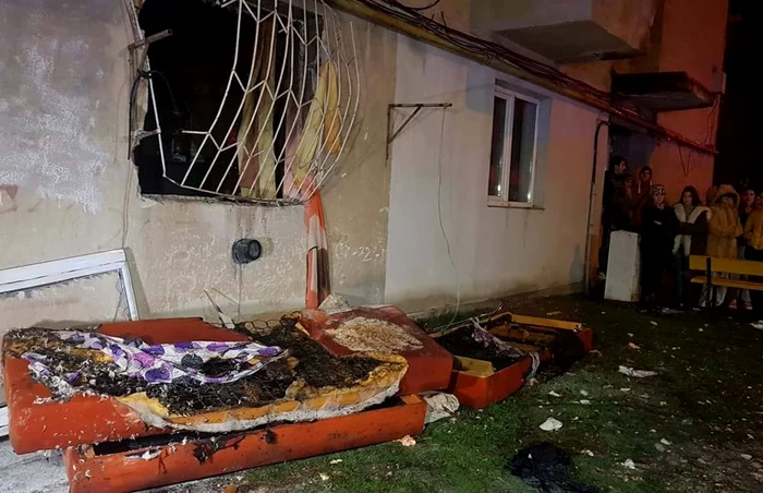 Apartamentul unde s-a produs explozia