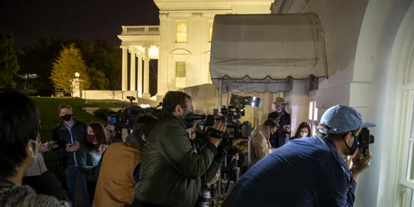 Conferinţă de presă Donald Trump la Casa Albă 5 noiembrie  FOTO EPA-EFE / Chris Kleponis