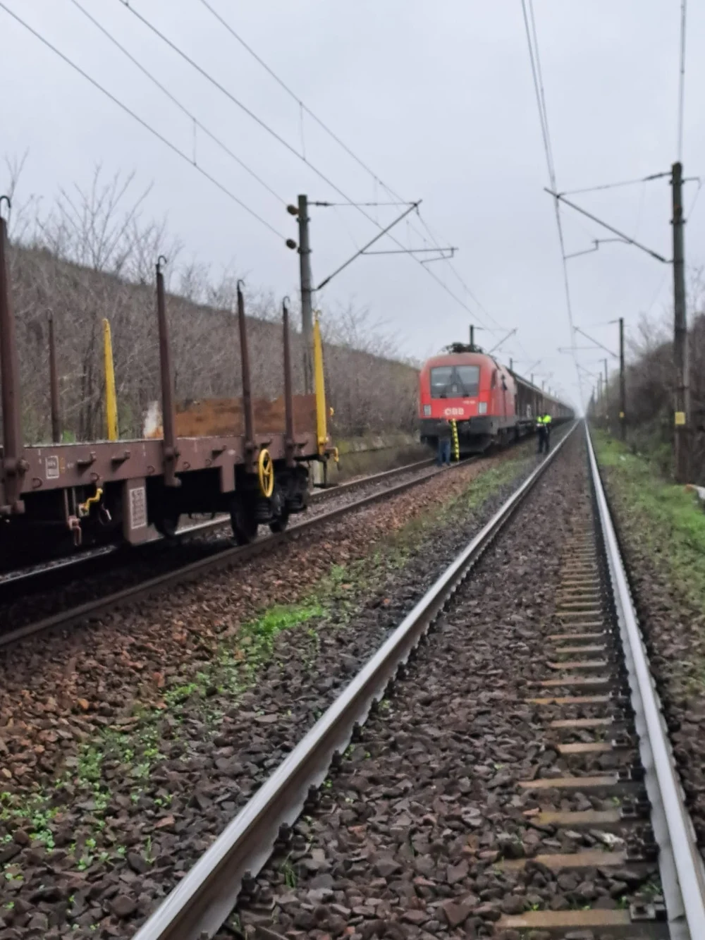 Coliziune între două trenuri de marfă în Teleorman. CFR: „Evenimentul nu a produs victime omenești”