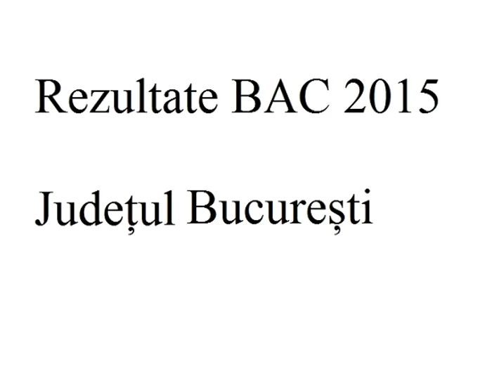 Edu.ro Rezultate Bacalaureat 2015 București