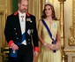 Prințesa Kate în rochie galbenă și cu tiara Queen Mary's Lover's Knot, GettyImages