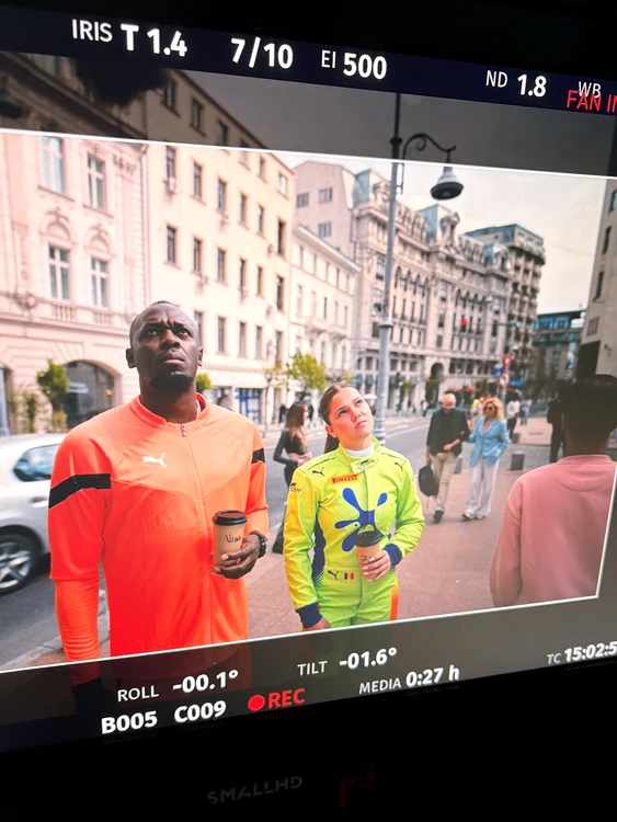 Imagine surpriză la filmări  FOTO Colecția personală