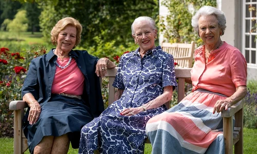 Regina Anne Marie, Regina Margrethe și Prințesa Benedikte la Castelul Graasten   FOTO Casa Regală daneză (5) jpg