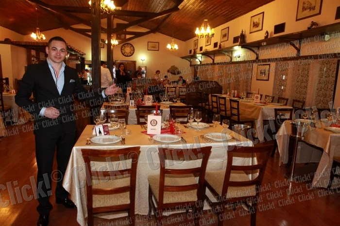 Florin Grigore în restaurantul său