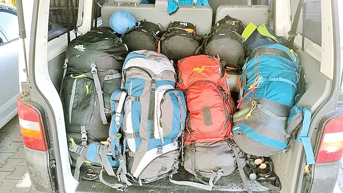 Bagajul cu care jandarmii montani au pornit la drum