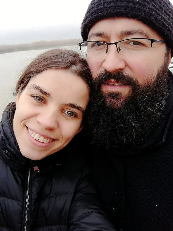 Visarion Alexa alături de soția lui, Claudia / foto: Facebook