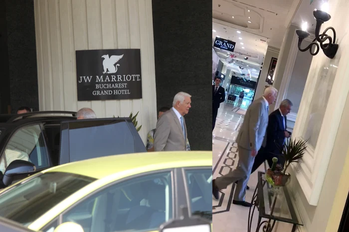 Călin Popescu Tăriceanu și Teodor Meleșcanu au condus delegația ALDE la negocierile cu PSD și Pro RomâniaFoto: Mihai Ionescu