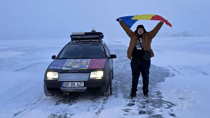 Un român a ajuns în Siberia, la -50 grade, cu o mașină veche de 26 de ani / foto: arhiva personala