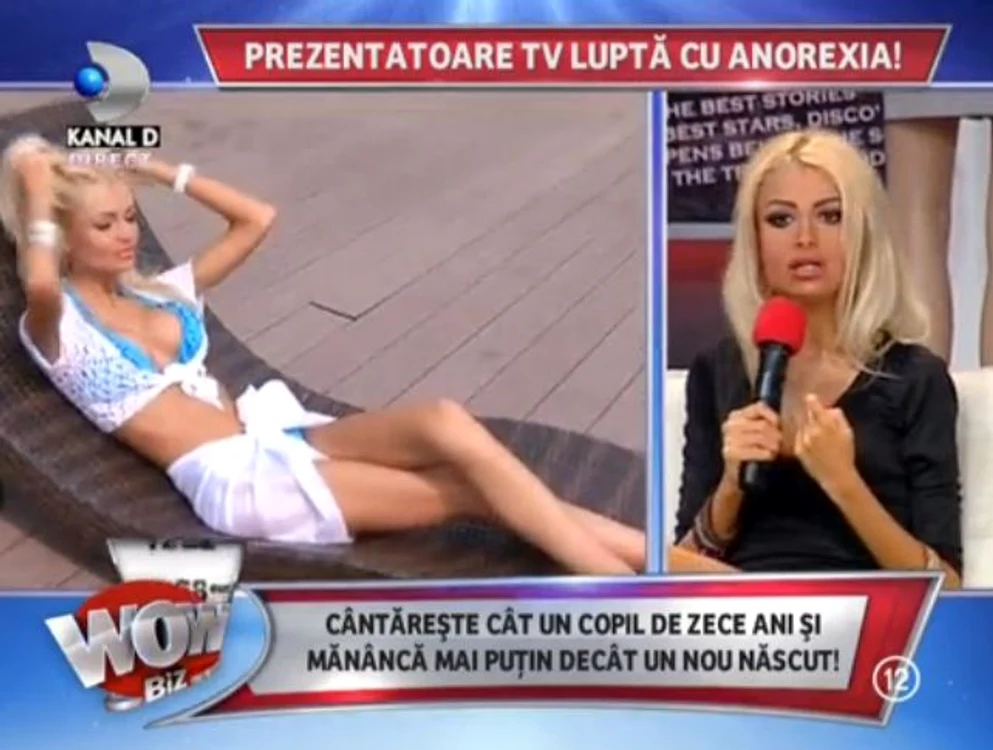 Vedeta a ajuns numai piele şi os din cauza dietelor ţinute de-a lungul timpului (captură: WOWbiz)