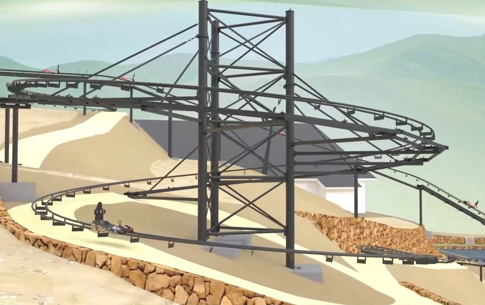 Alpine Coaster, unicatul din Parcul de Aventură de la Galați. Coborâre doar cu ajutorul gravitației