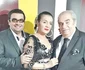 Aurel Pădureanu, alături de fiu și de Cornelia Catanga, regretata lui soție