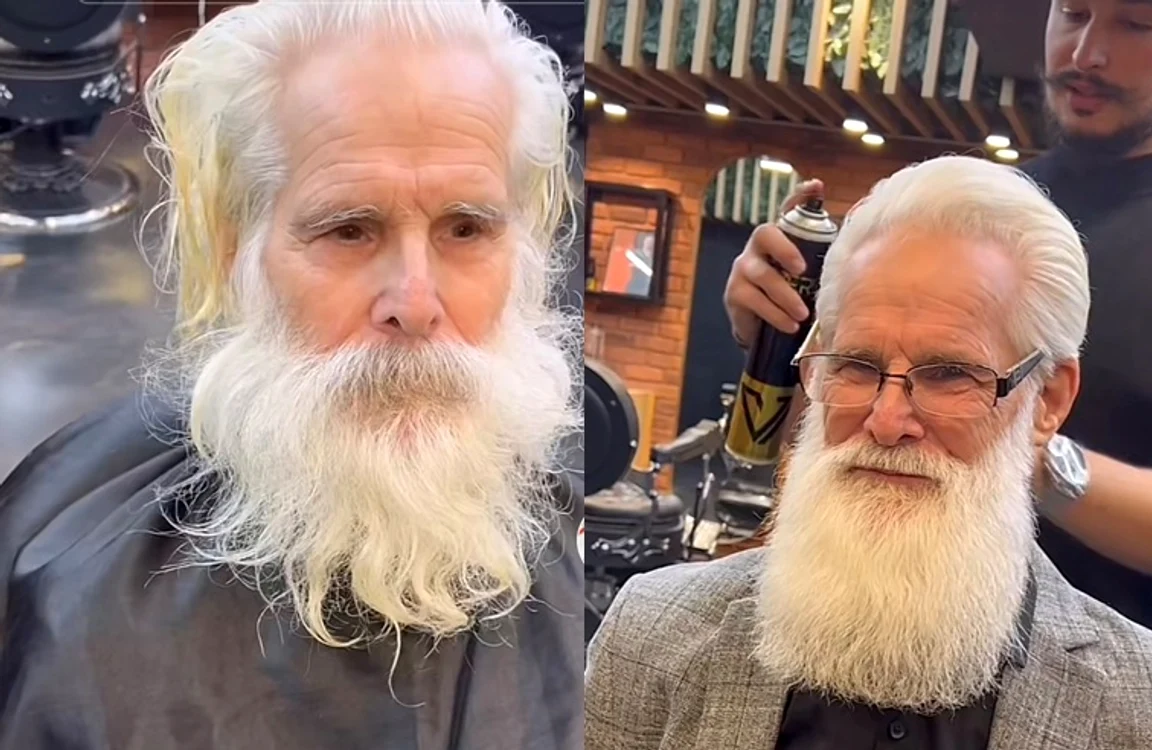 Om al străzii, tuns de Virgil the Barber SURSA Arhiva personală