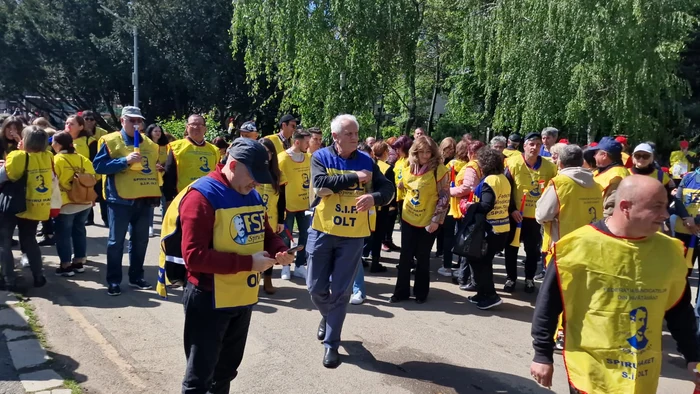 Protest sindicaliști Educație / FOTO: SIP OLT