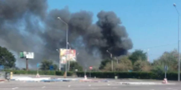 Incendiu fabrica de artificii de la Agigea Sursa ISU Dobrogea