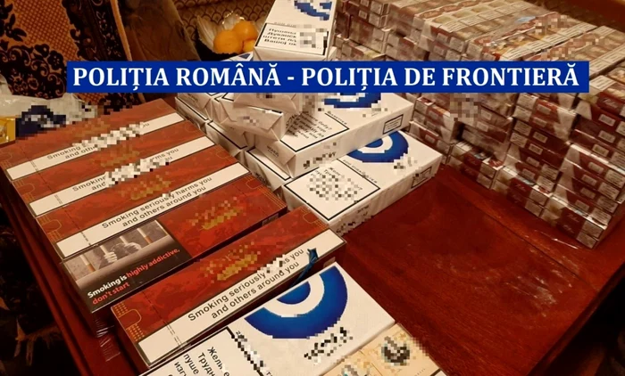 O parte din ţigările confiscate de poliţişti FOTO IPJ Călăraşi