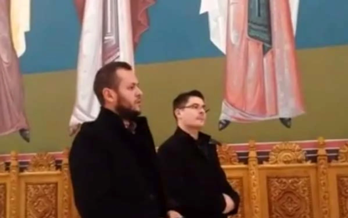 Călin Merca şi Emil Floare au ajuns "vedete'' pe internet foto: captură video