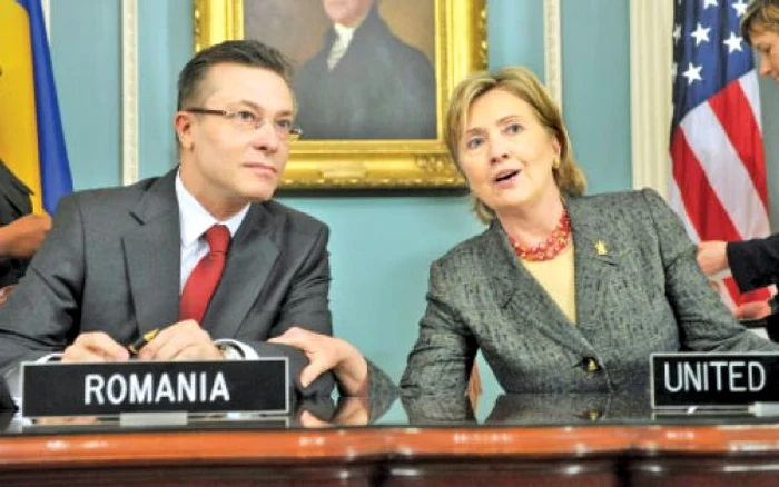 Secretarul de Stat Hillary Clinton l-a primit pe fostul ministru de Externe Cristian Diaconescu la Washington