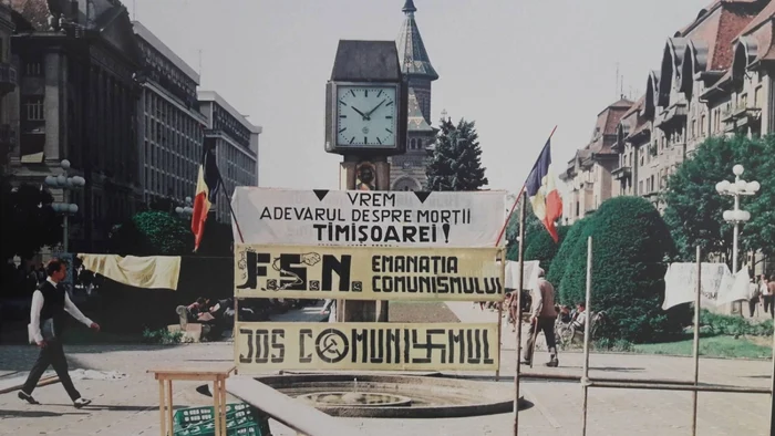 Timişoara a continuat revoluţia anticomunistă în anul 1990 FOTO Liviu Tulbure