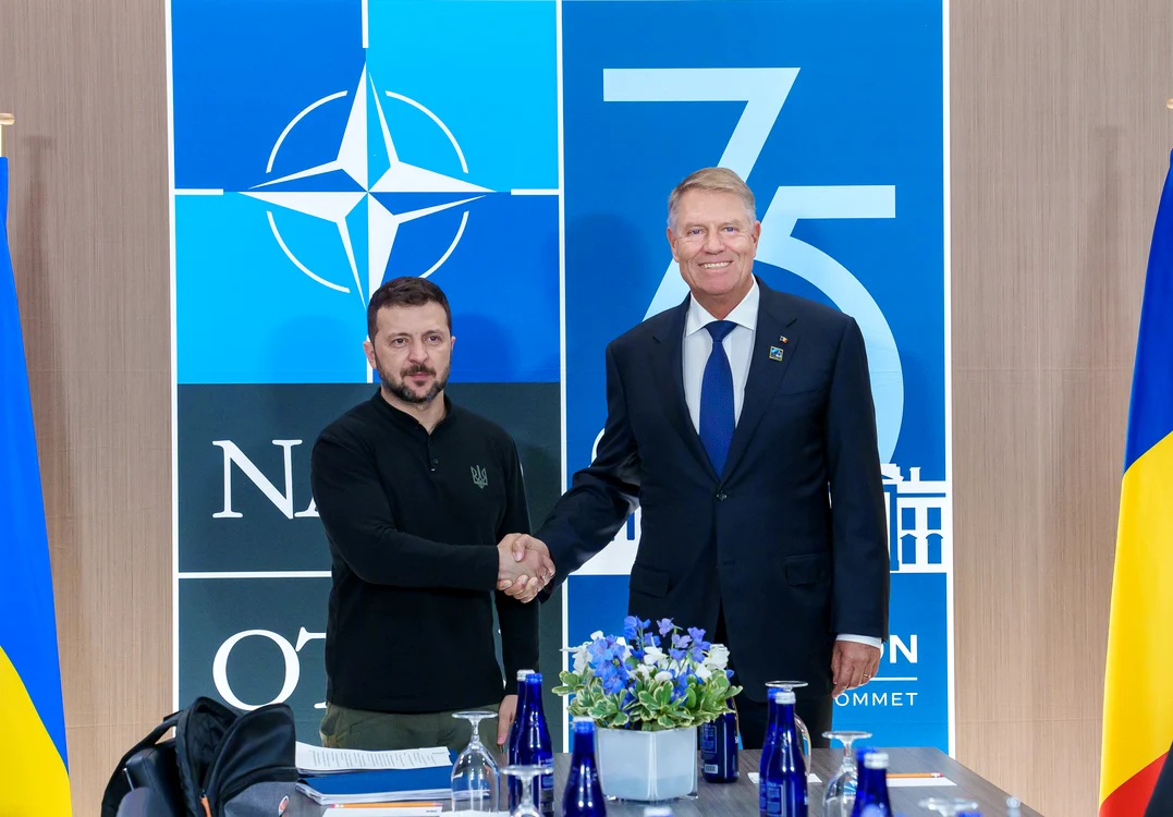 Klaus Iohannis și Volodimir Zelenski