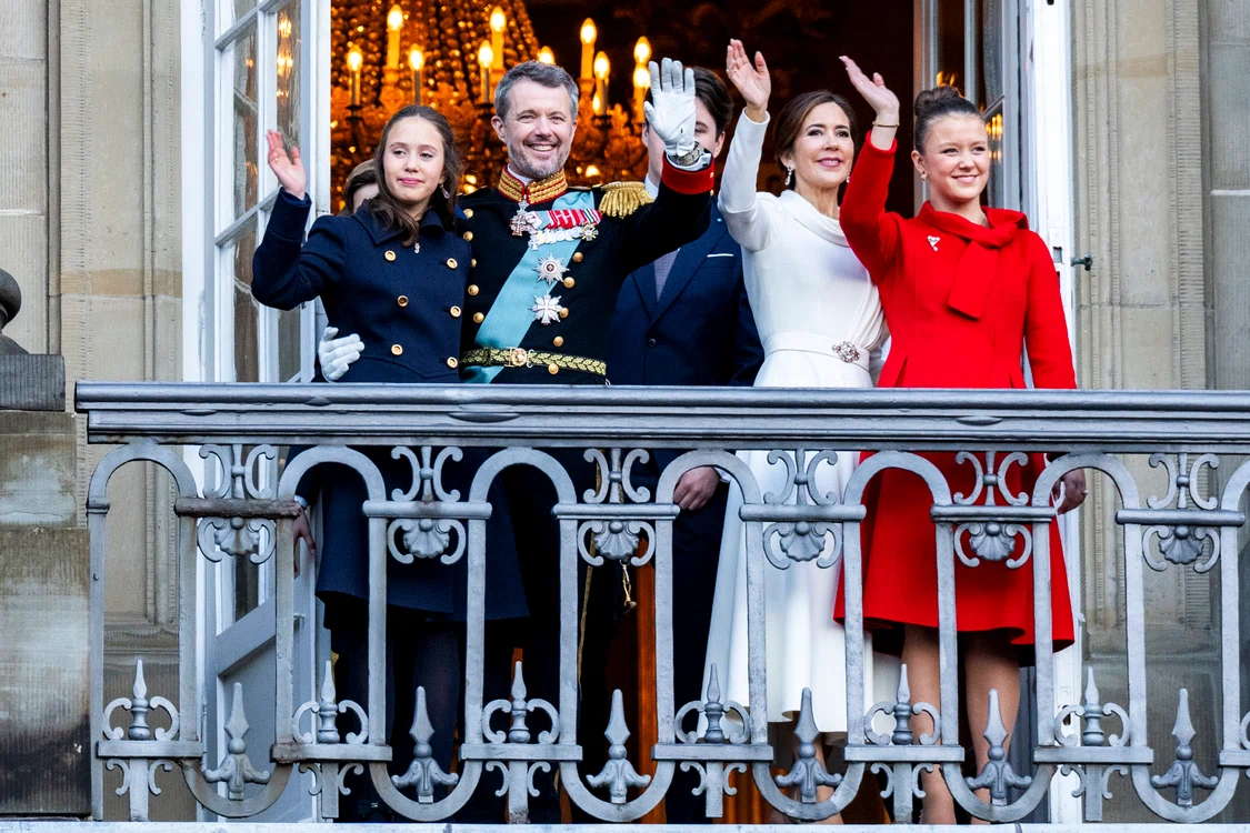 Prințesa Josephine la Castelul Amalienborg, după proclamarea părinților săi ca noi regi, Getty (1) jpg