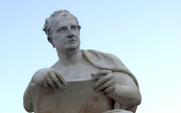 Titus Livius, statuie din secolul al XIX-lea, amplasată în fața Parlamentului austriac, în Viena (© Acediscovery / Wikimedia Commons)