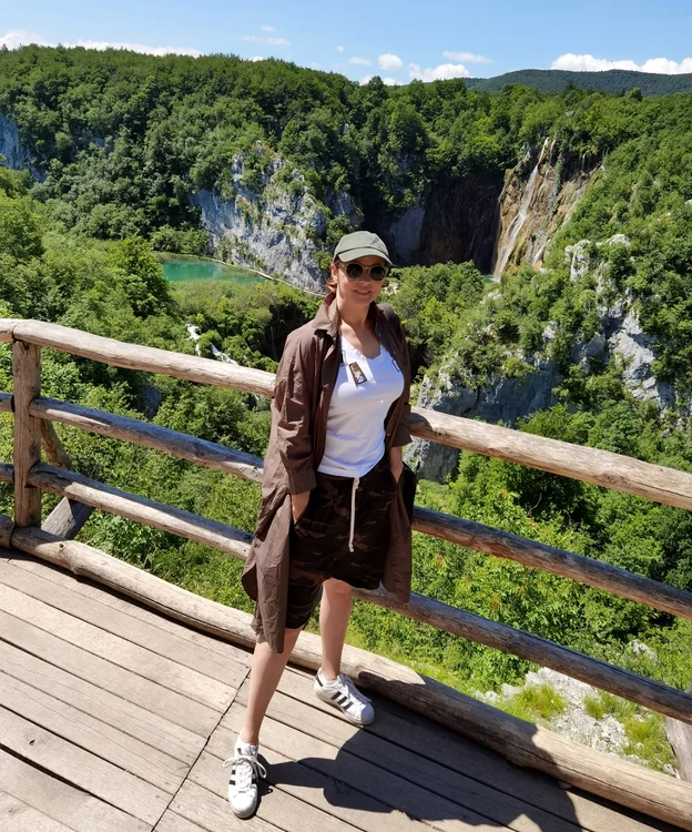 Zâna  a vizitat  parcul  Plitvice  din Croația